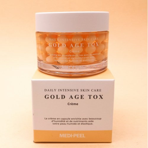 Антивозрастной капсульный крем с экстрактом золотого шелкопряда MEDI-PEEL Gold Age Tox Cream 50 ml