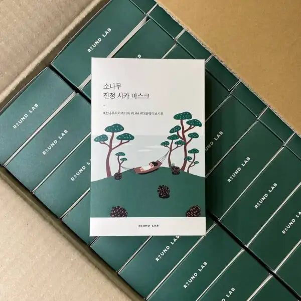 ROUND LAB Тканевая маска для лица Pine Calming Cica, 1 шт