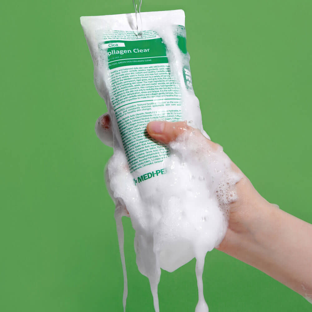 MEDIPEEL Пенка для умывания для лица Cica Collagen Clear, 300 мл