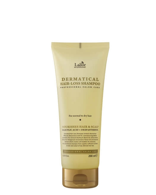 LADOR Шампунь для волос Dermatical Hair-Loss For Normal to Dry Hair, 200 мл