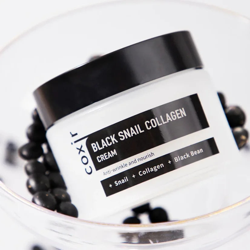 Coxir Антивозрастной крем для лица Black Snail Collagen, 50 мл