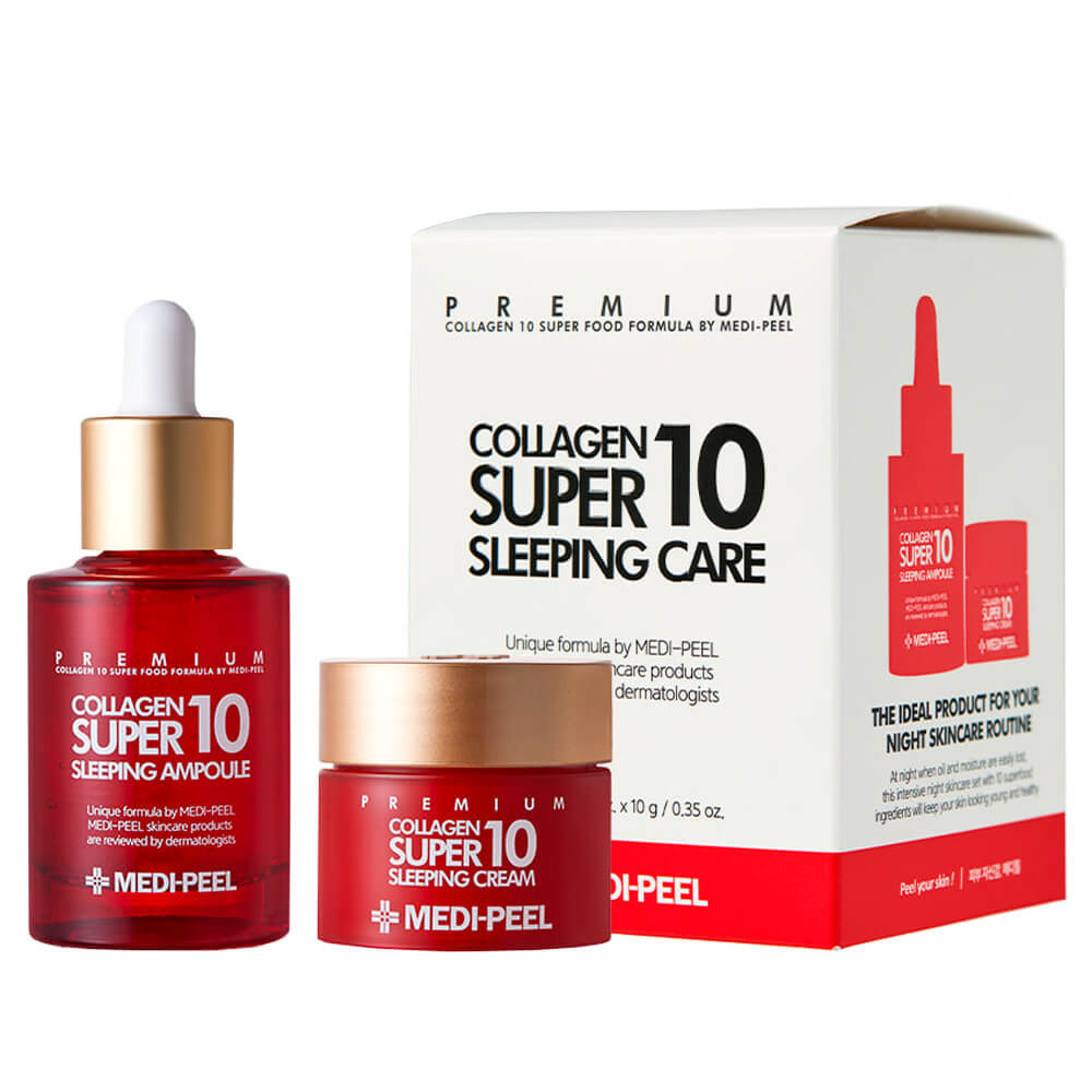 MEDIPEEL Набор для лица Collagen Super 10 Sleeping Care, 2 шт