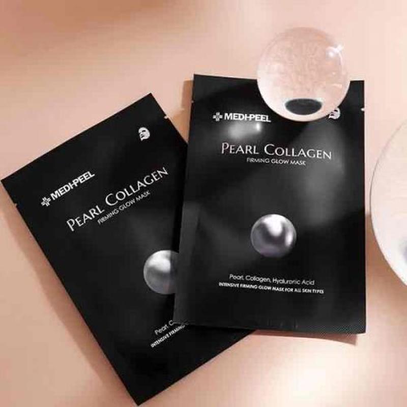MEDIPEEL Укрепляющая маска для лица Pearl Collagen Firming Glow, 1 шт