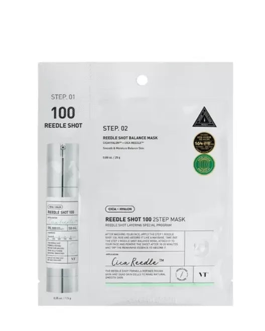 VT COSMETICS Двухфазная маска для лица Reedle Shot 100 2 Step, 1 шт