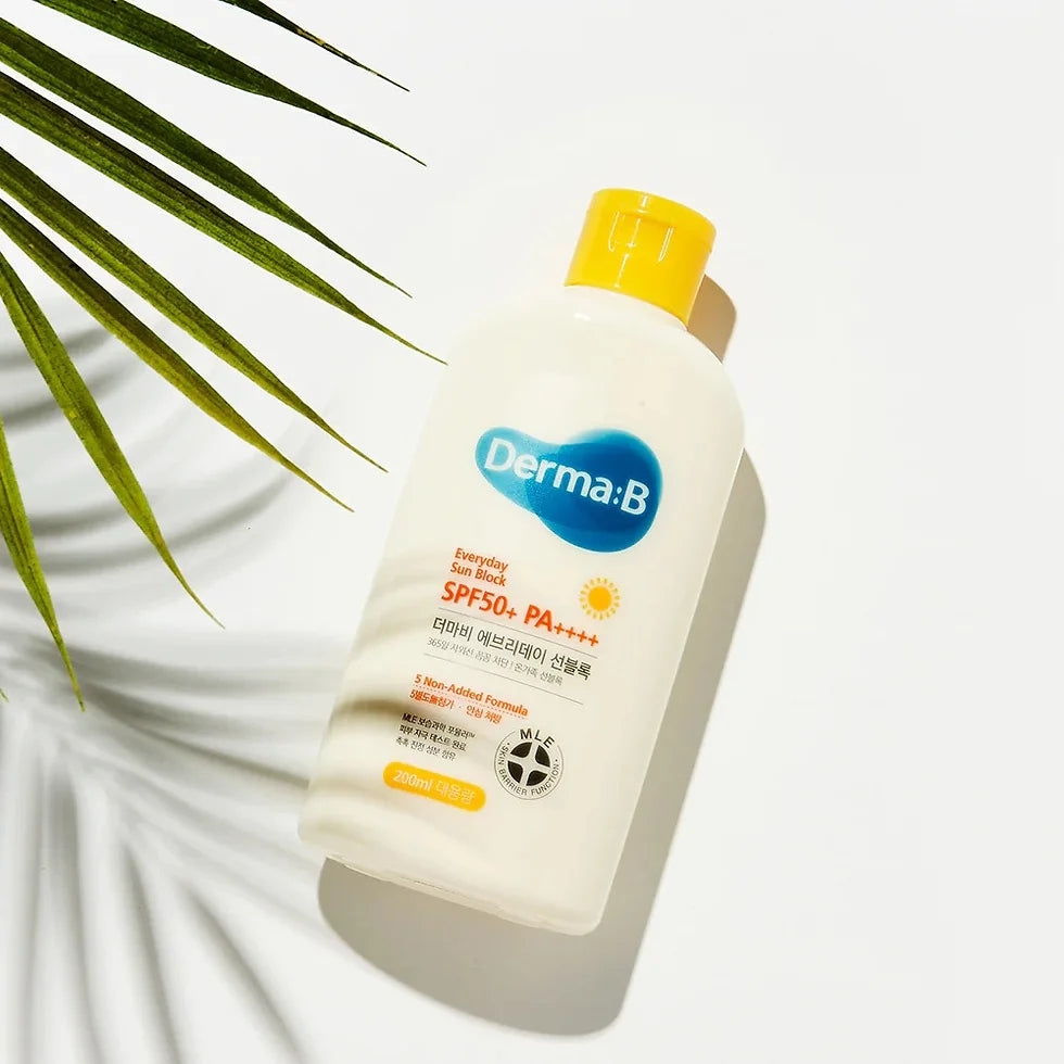 Derma:B СПФ лосьон для лица и тела Everyday Sun Block SPF50+ PA++++, 200 мл