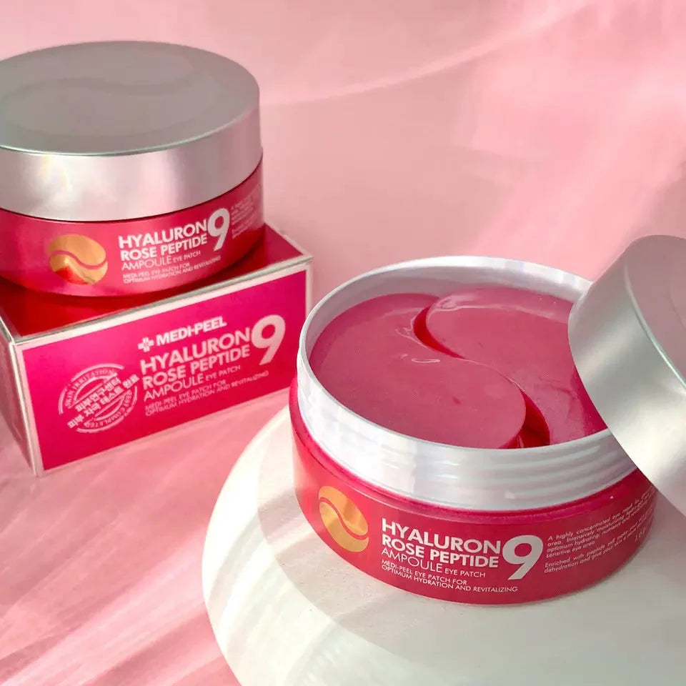 MEDI-PEEL Гидрогелевые патчи Hyaluron Rose Peptide 9, 60 шт