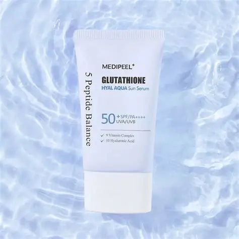 MEDIPEEL Солнцезащитнaя cыворотка Glutathione Hyal Aqua SPF 50+ PA++++, 50 мл