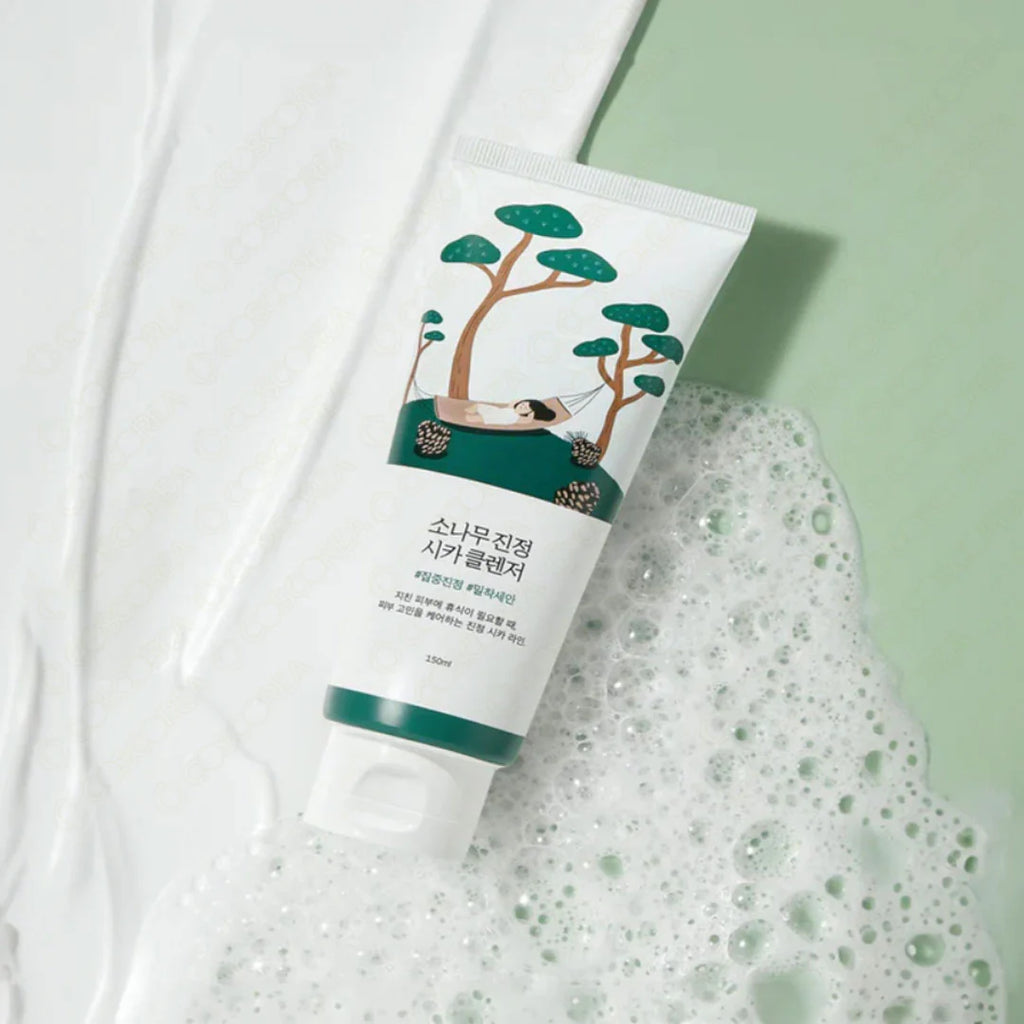 ROUND LAB Очищающая пенка для лица Pine Calming Cica, 150 мл