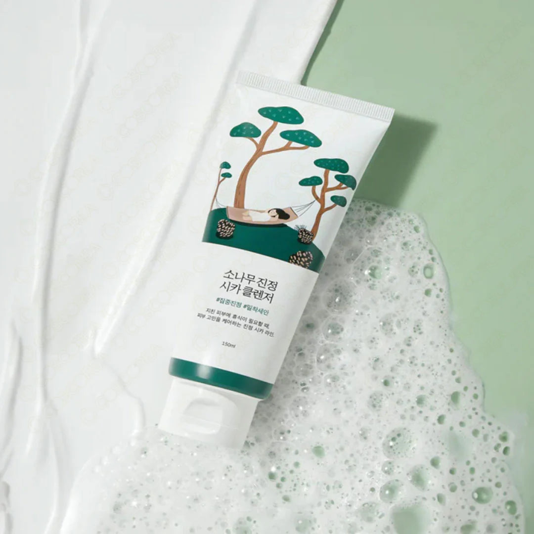 ROUND LAB Очищающая пенка для лица Pine Calming Cica, 150 мл