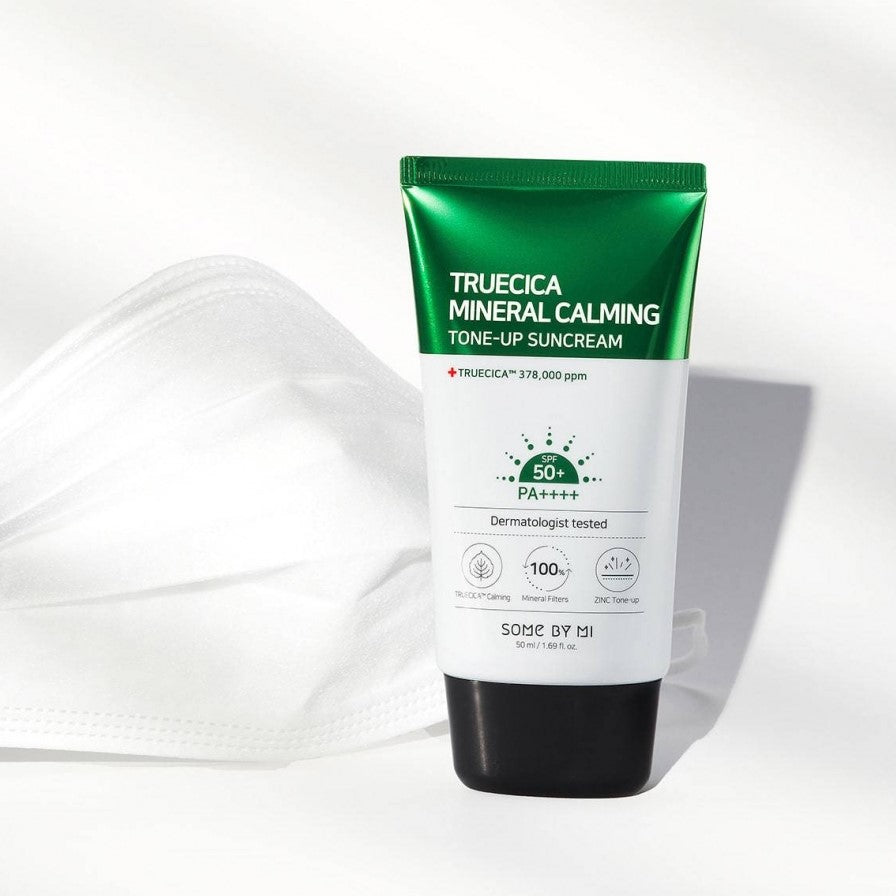 SOME BY MI Солнцезащитный крем Truecica Mineral Calming Tone-Up 50 PA++++, 50 мл