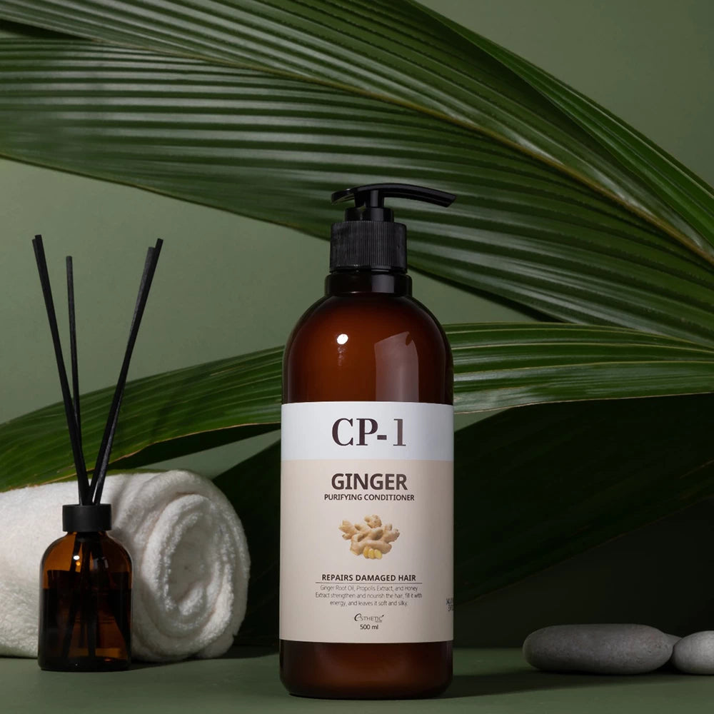 Восстанавливающий кондиционер для волос с корнем имбиря ESTHETIC HOUSE CP-1 Ginger Purifying Conditioner 500ml