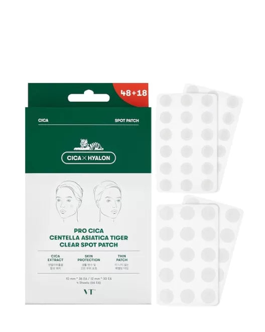 VT COSMETICS Противовоспалительные патчи Pro Cica, 66 шт