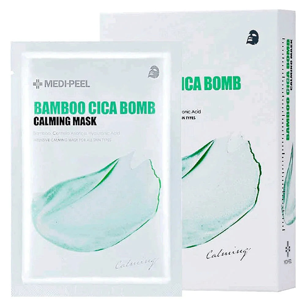 MEDIPEEL Успокаивающая тканевая маска Bamboo Cica Bomb Calming, 1 шт
