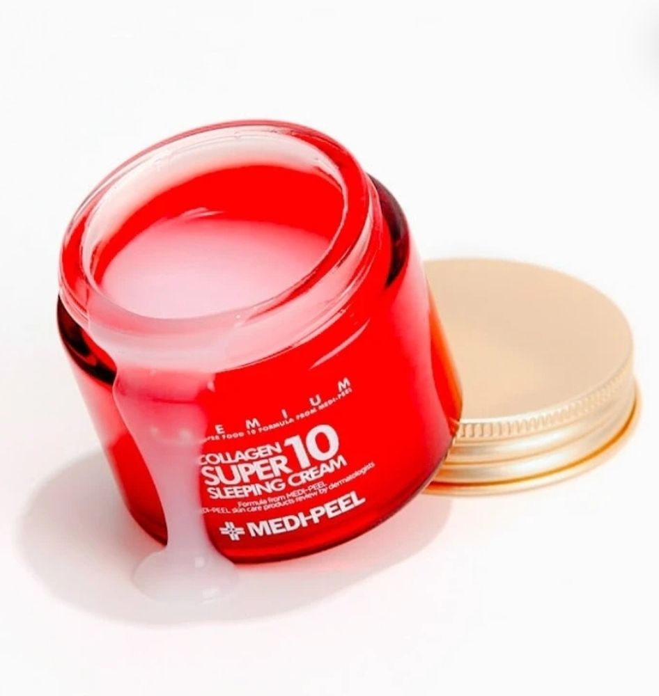 MEDIPEEL Омолаживающий ночной крем для лица Collagen Super 10, 70 мл