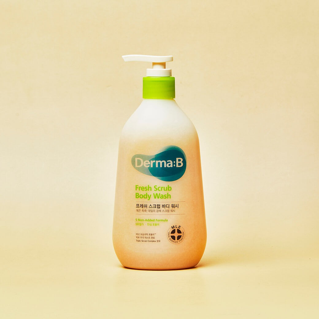 Derma:B Освежающий гель-скраб для тела Fresh Scrub Body Wash, 420 мл